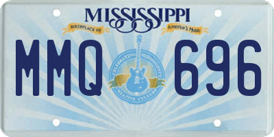 MS license plate MMQ696