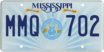 MS license plate MMQ702