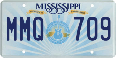 MS license plate MMQ709