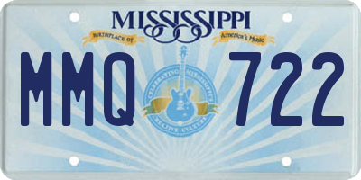 MS license plate MMQ722