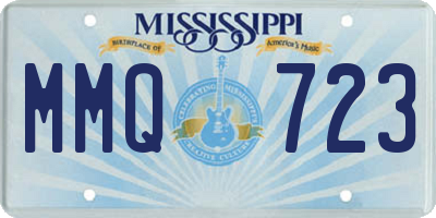 MS license plate MMQ723