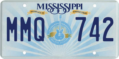 MS license plate MMQ742