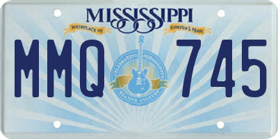 MS license plate MMQ745