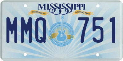 MS license plate MMQ751