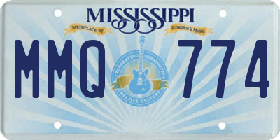 MS license plate MMQ774