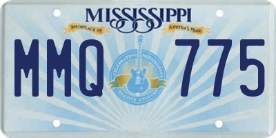 MS license plate MMQ775