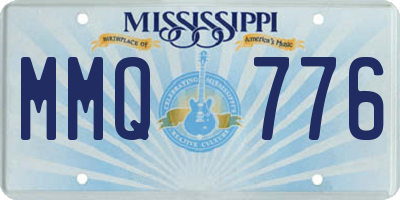 MS license plate MMQ776