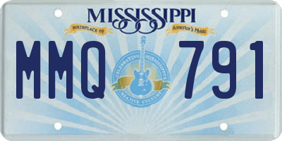MS license plate MMQ791