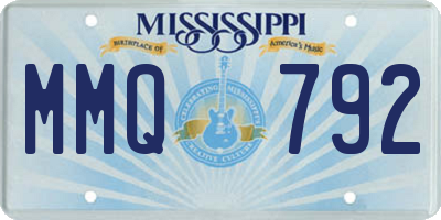 MS license plate MMQ792