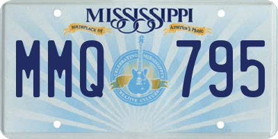 MS license plate MMQ795