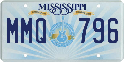 MS license plate MMQ796