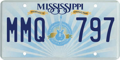 MS license plate MMQ797