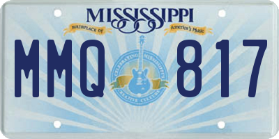 MS license plate MMQ817