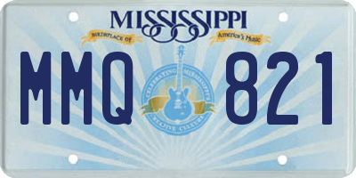 MS license plate MMQ821