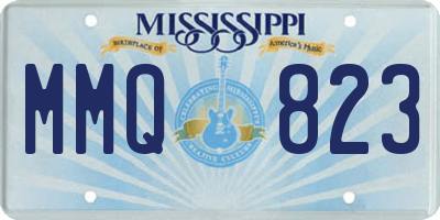 MS license plate MMQ823