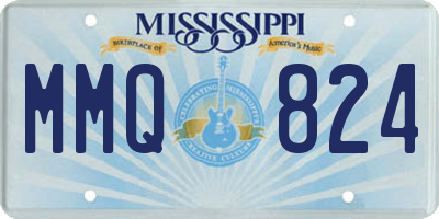 MS license plate MMQ824