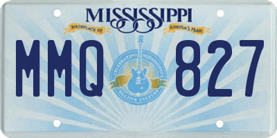 MS license plate MMQ827
