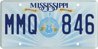 MS license plate MMQ846