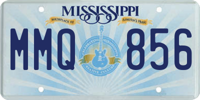 MS license plate MMQ856