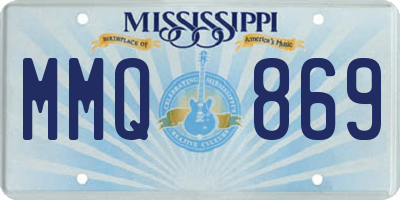MS license plate MMQ869