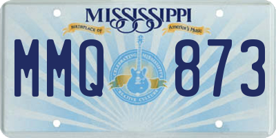 MS license plate MMQ873
