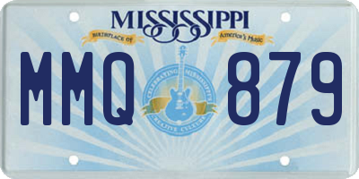 MS license plate MMQ879