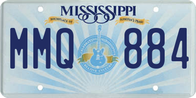 MS license plate MMQ884