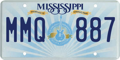 MS license plate MMQ887