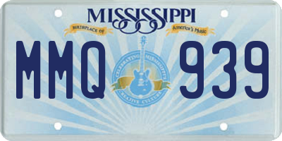 MS license plate MMQ939