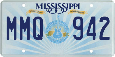 MS license plate MMQ942