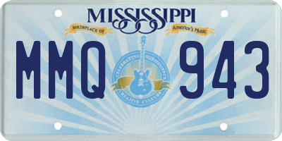 MS license plate MMQ943