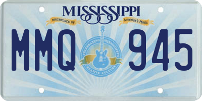 MS license plate MMQ945