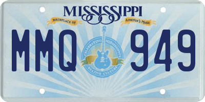MS license plate MMQ949