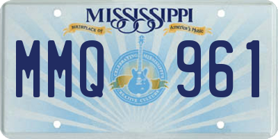 MS license plate MMQ961