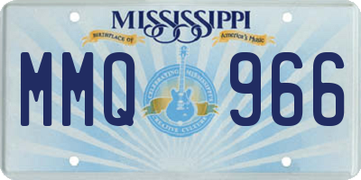 MS license plate MMQ966
