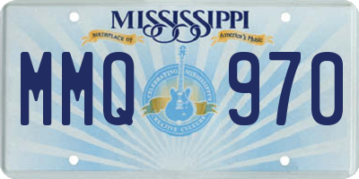 MS license plate MMQ970