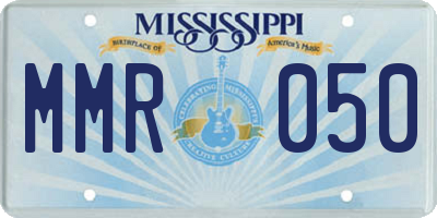 MS license plate MMR050