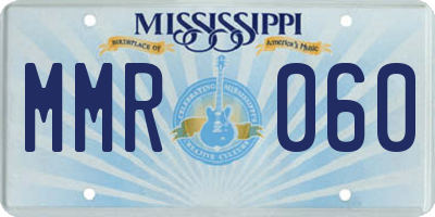MS license plate MMR060