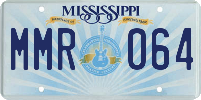 MS license plate MMR064