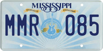 MS license plate MMR085
