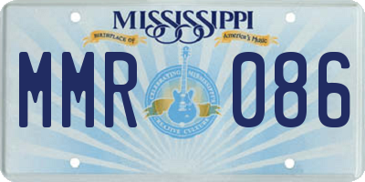 MS license plate MMR086