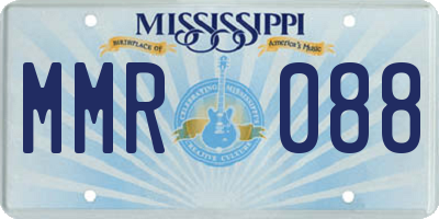 MS license plate MMR088