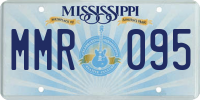 MS license plate MMR095