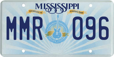 MS license plate MMR096