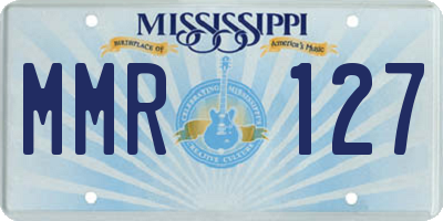 MS license plate MMR127
