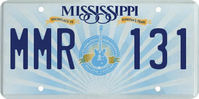 MS license plate MMR131
