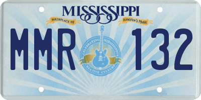 MS license plate MMR132