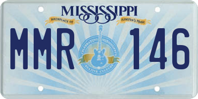 MS license plate MMR146