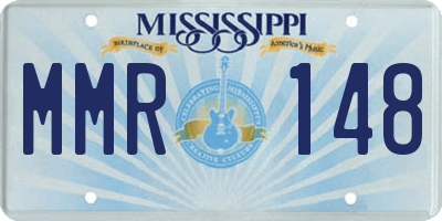 MS license plate MMR148