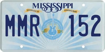 MS license plate MMR152
